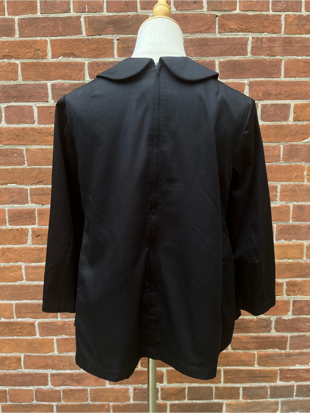 Comme des Garçons Black Peter Pan Collar Oversized Big Bow Blouse Top - Picture 4 of 8